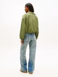 Green Water Repellent Tie Side Zip-Thru Jacket  Women