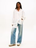 Beige Oversized Linen Blend Shirt Dress  Women