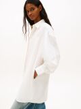 Beige Oversized Linen Blend Shirt Dress  Women