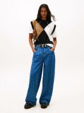 Denim Spell-Out Mid Rise Loose Jeans  Women