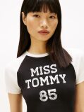 Black Logo Slim Raglan Sleeve T-Shirt  Women