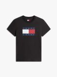 Μαύρο T-Shirt Με Tonal Σημαιάκι  Γυναίκες