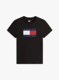 Μαύρο T-Shirt Με Tonal Σημαιάκι  Γυναίκες