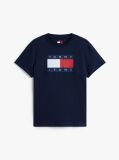 Μπλε T-Shirt Με Tonal Σημαιάκι  Γυναίκες