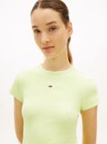 Green Flag Slim Ribbed Mini Bodycon Dress  Women