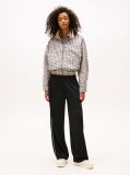 Black Tommy Badge Interlock Knit Relaxed Joggers  Women