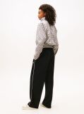 Black Tommy Badge Interlock Knit Relaxed Joggers  Women