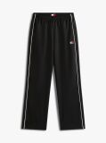 Black Tommy Badge Interlock Knit Relaxed Joggers  Women