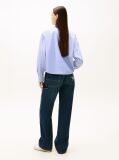Μπλε Oversized Πουκάμισο Με Cropped Μήκος  Γυναίκες
