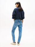 Denim Whiskered Mid Rise Slim Jeans  Women