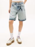 Denim Mia Distressed Relaxed Denim Bermuda Shorts  Women