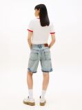 Denim Mia Distressed Relaxed Denim Bermuda Shorts  Women
