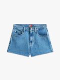 Denim Raw Hem Faded Denim Shorts  Women