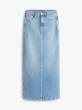 Denim Claire Whiskered Split Maxi Denim Skirt  Women