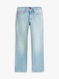Denim Whiskered Flag Embroidery Mid Rise Slim Jeans  Women