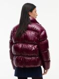 Purple Shiny Down Ripstop Relaxed Puffer Jacket  Women