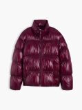 Purple Shiny Down Ripstop Relaxed Puffer Jacket  Women