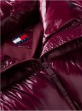 Purple Shiny Down Ripstop Relaxed Puffer Jacket  Women