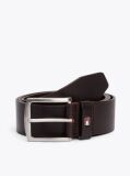 Brown Denton Flag Logo Leather Belt  Men