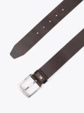Brown Denton Flag Logo Leather Belt  Men
