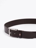 Brown Denton Flag Logo Leather Belt  Men