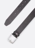Brown Denton Flag Logo Leather Belt  Men