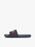 Blue Essential Flag Badge Pool Slides  Men
