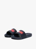 Blue Essential Flag Badge Pool Slides  Men