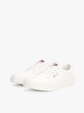 White Essential Flatform Skate Trainers  Men
