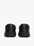Μαύρο Δερμάτινα Sneakers Με Colour-Blocked Λεπτομέρεια  Άνδρες