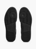 Μαύρο Δερμάτινα Sneakers Με Colour-Blocked Λεπτομέρεια  Άνδρες