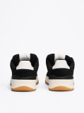Μαύρο Δερμάτινα Σουέτ Sneakers  Άνδρες