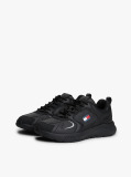 Black Mixed Texture Cleat Trainers  Men