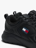 Black Mixed Texture Cleat Trainers  Men