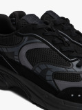 Black Archive Mixed Texture Trainers  Men