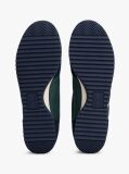 Blue Retro Mixed Texture Serrated Trainers  Men