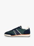 Blue Retro Mixed Texture Serrated Trainers  Men