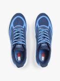Blue Jacquard Knit Logo Trainers  Men