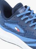 Blue Jacquard Knit Logo Trainers  Men