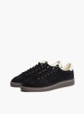 Black The Greenwich Logo Suede Court Sneakers  Men