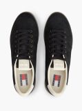 Black The Greenwich Logo Suede Court Sneakers  Men