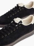 Black The Greenwich Logo Suede Court Sneakers  Men