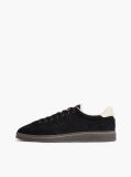 Black The Greenwich Logo Suede Court Sneakers  Men