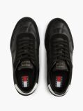 Μαύρο Δερμάτινα Sneakers Με Χαμηλό Κόψιμο  Άνδρες