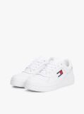 Άσπρο Essential Ρετρό Δερμάτινα Sneakers Basketball  Γυναίκες