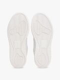 White Essential Retro Fine-Cleat Leather Flatform Trainers  Women