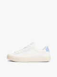 Blue Essential Leather Contrast Cupsole Trainers  Women