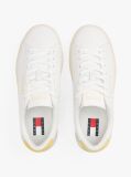 Yellow Essential Leather Contrast Cupsole Trainers  Women