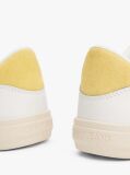 Yellow Essential Leather Contrast Cupsole Trainers  Women