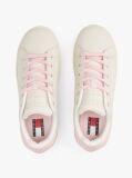 Pink Essential Leather Fine-Cleat Flatform Trainers  Women